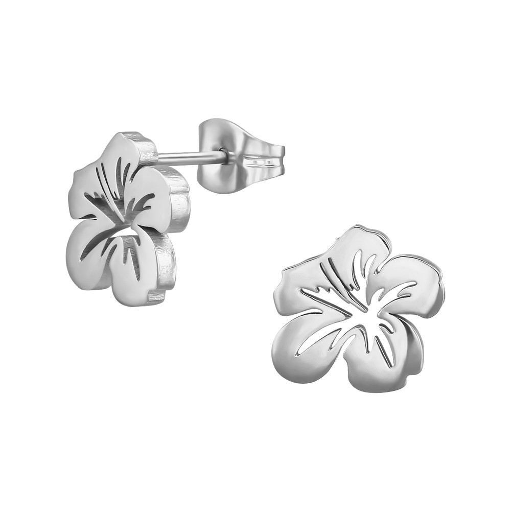 Hawaii Virág lány fülbevaló – rozsdamentes acél, stift